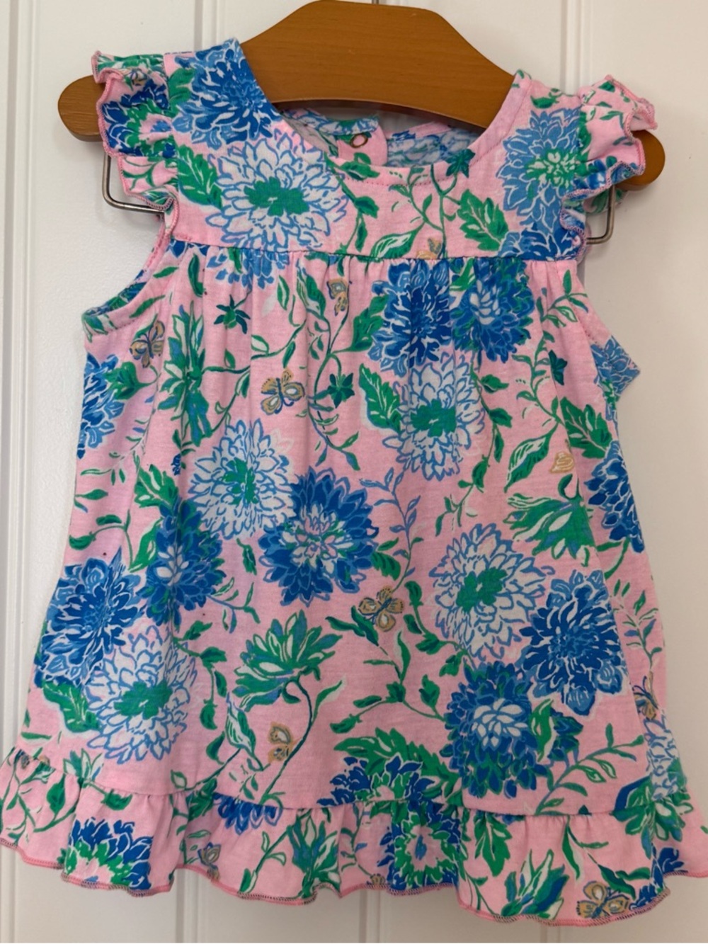Lilly Pulitzer Cecily Infant Dress Conch Shell Pink Rumor Has It 6-12M